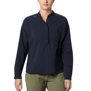 Mountain Hardware Canyon Pro Popover Long-Sleeve Shirt - Navy - L